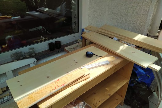 Ein Stand Up Desk aus Leimholz