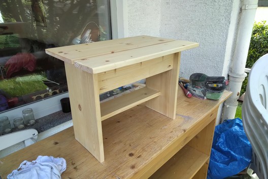 Ein Stand Up Desk aus Leimholz