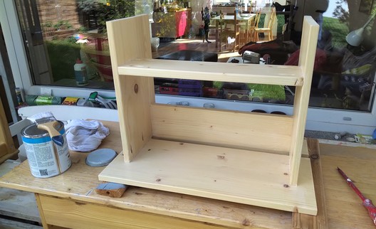 Ein Stand Up Desk aus Leimholz