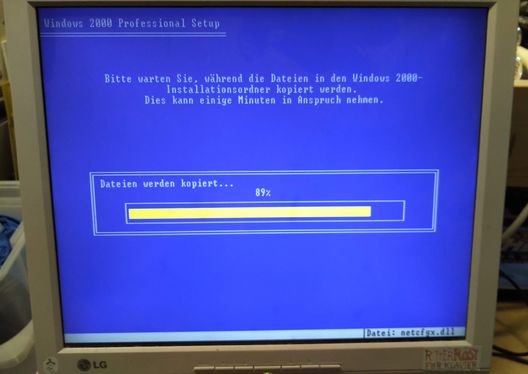 Windows 2000 -- die Installation