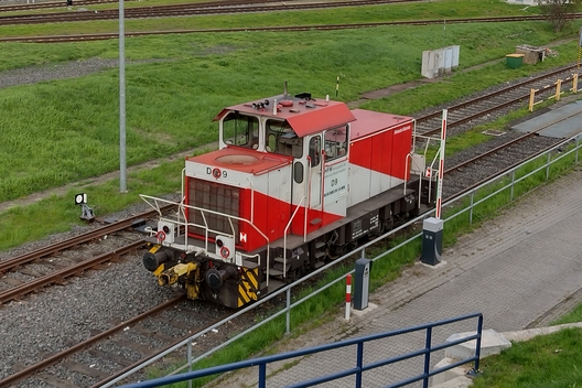 Die D9 der Frankfurter Hafenbahn in Frankfurt Ost