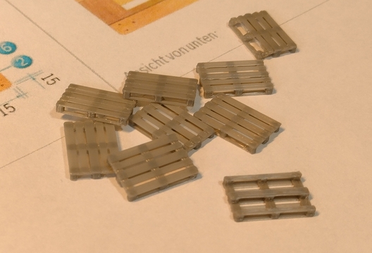 Eine Europalette in H0 aus dem 3D-Drucker
