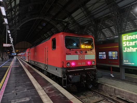 Ein Januarabend auf dem Frankfurter Hauptbahnhof
