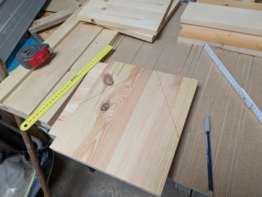 Aufbewahrungskästen aus Reststücken aus Leimholz und Multiplex