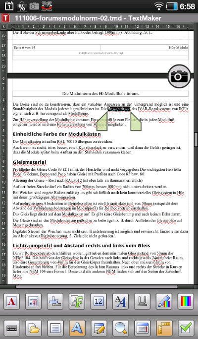 Textmaker für Android