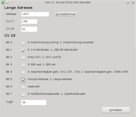 CV 17, 18 und 29 ausrechnen