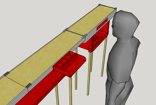 Entwurf für einen Fiddleyard zum Zusammenklappen
