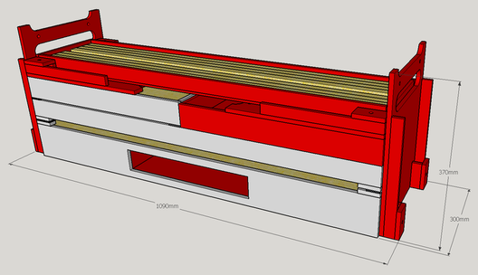 Entwurf für einen Fiddleyard zum Zusammenklappen