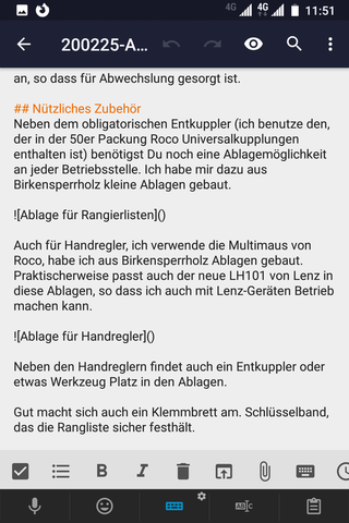 Markdown mit Markor unter Android