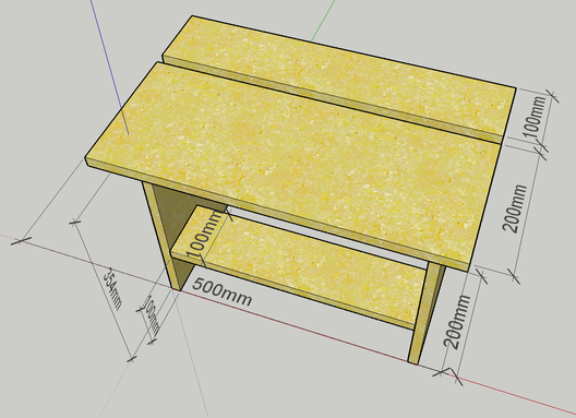 Standup Desk in Sketchup