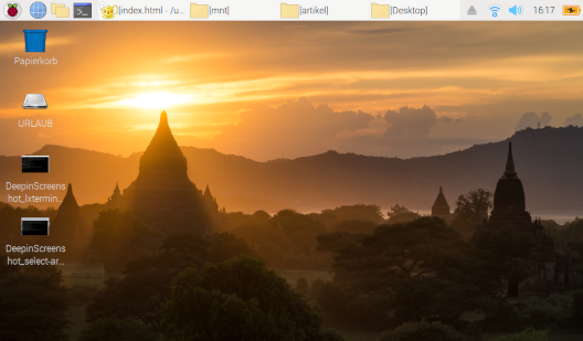 LinuxMint auf einem Netbook