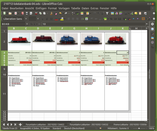 Der MATE-Desktop - LibreOffice Clac