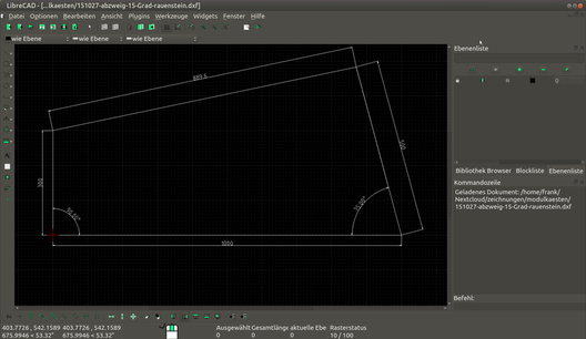 Der MATE-Desktop - LibreCAD