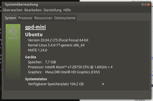Der MATE-Desktop - Sytemübersicht