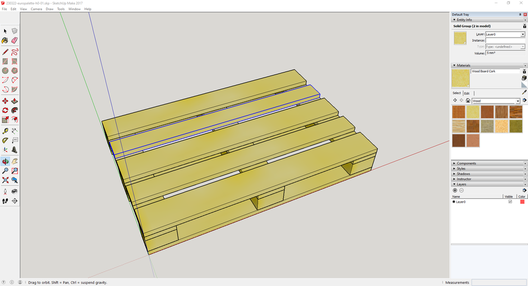 Eine Europalette in H0 aus dem 3D-Drucker