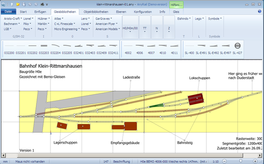 Anyrail - Gleisbibliotheken