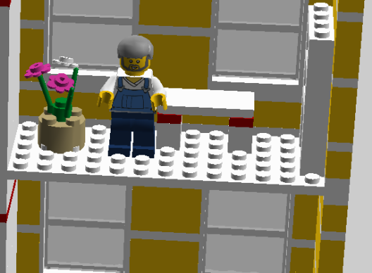 Konstruktion eines Hauses im Lego Designer