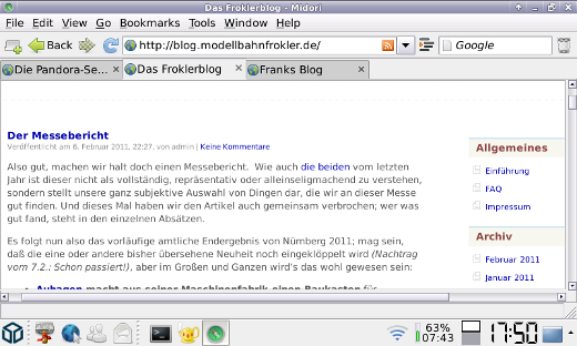 Midori auf er Pandora