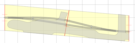Ausweichstelle an einer Industriebahn