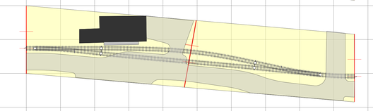 Ausweichstelle an einer Industriebahn
