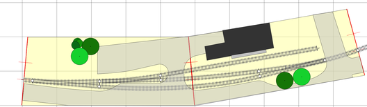 Ausweichstelle an einer Industriebahn