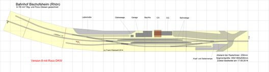 Gleisplan Bischofsheim