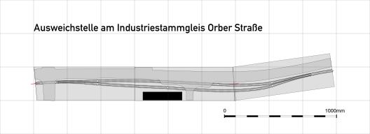 Ausweichstelle in der Orber Straße