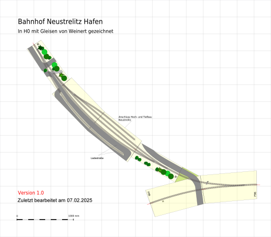 Der Bahnhof Neustrelitz in H0
