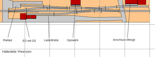 Gleisplan von Weenzen
